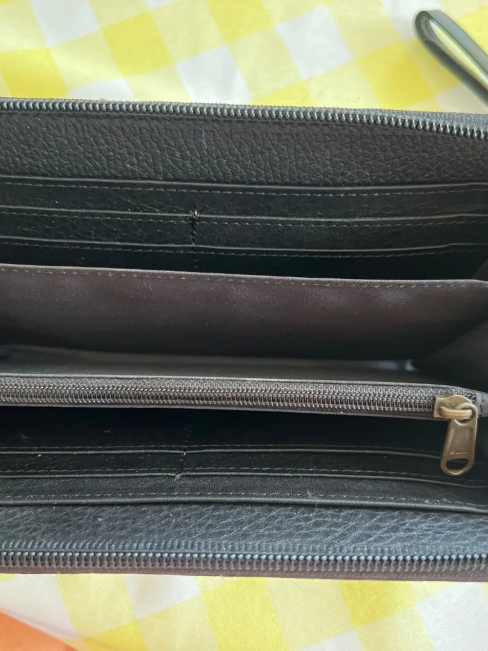 Western style cowhide wristlet